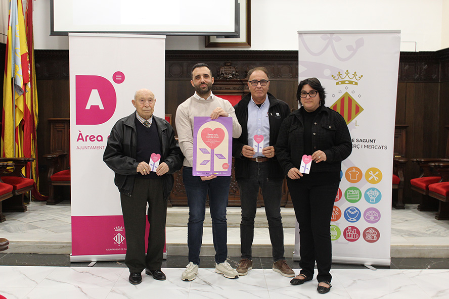 El Ayuntamiento de Sagunto impulsa la campaña “Sin roles, solo amor” para fomentar las compras en el comercio local