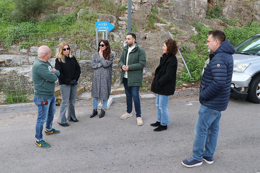 Avanzan las obras para mejorar la accesibilidad en el entorno monumental del Castillo y el Teatro Romano