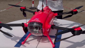 Foto dron de salvamento